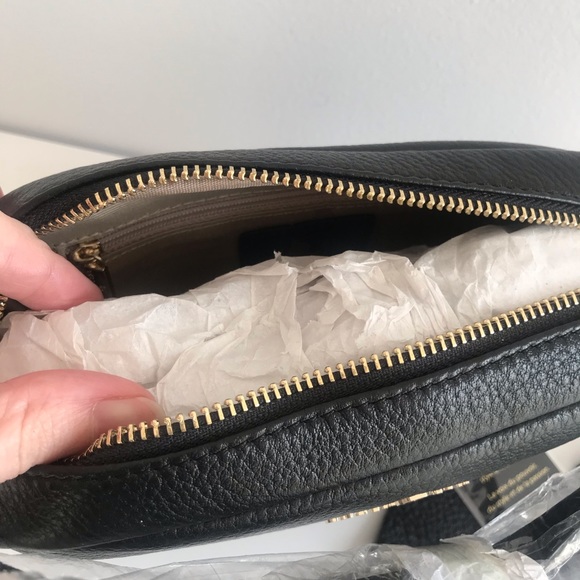 Celine Dion Black Pebble Leather Shoulder Crossbody Bag- Gold hardware - Picture 14 of 16